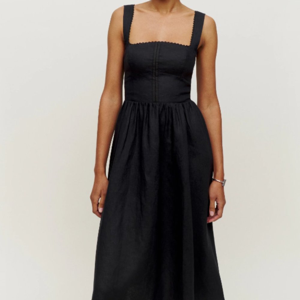 Reformation Tagliatelle Linen Dress